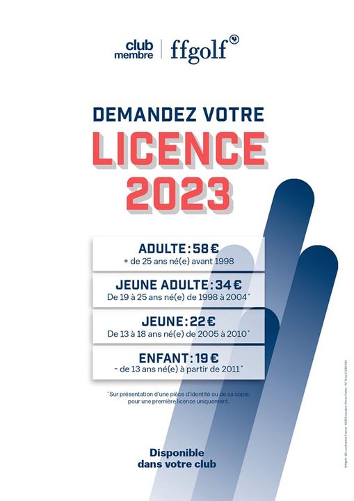 Licence 2023 FFGOLF