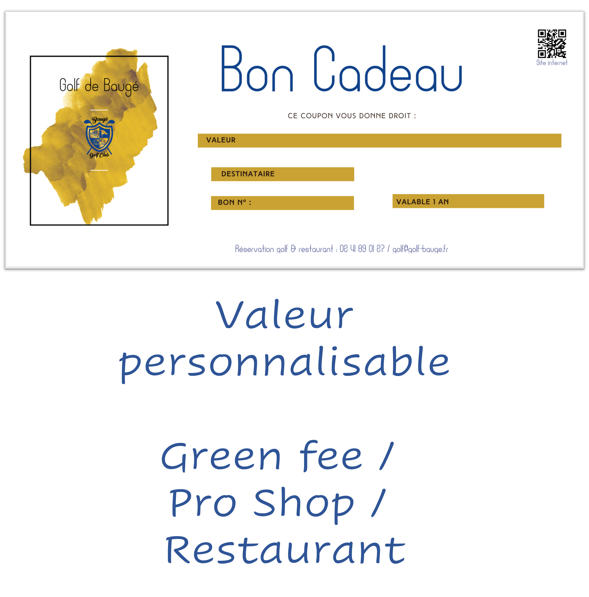 Bon cadeau personnalisable